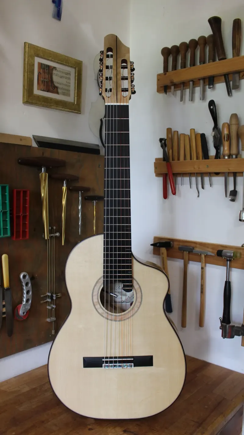 Handgefertigtes Instrument aus Florian Brandstätters Kollektion