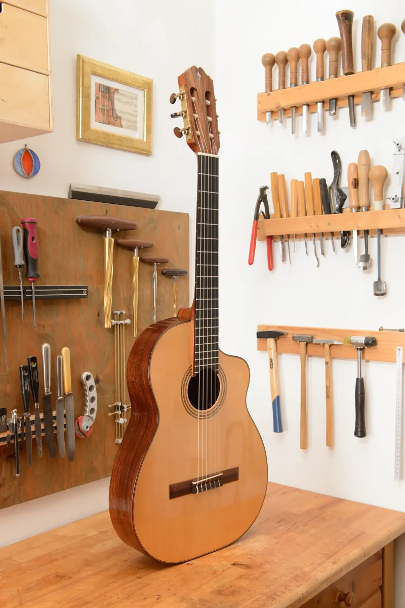 Handgefertigtes Instrument aus Florian Brandstätters Kollektion